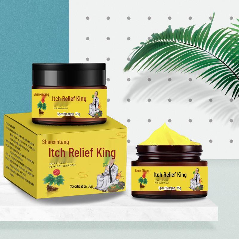 Hong Kong Da Yao Fang Itch Relief Cream - Herbal Skin Health, 35g Glass Bottle