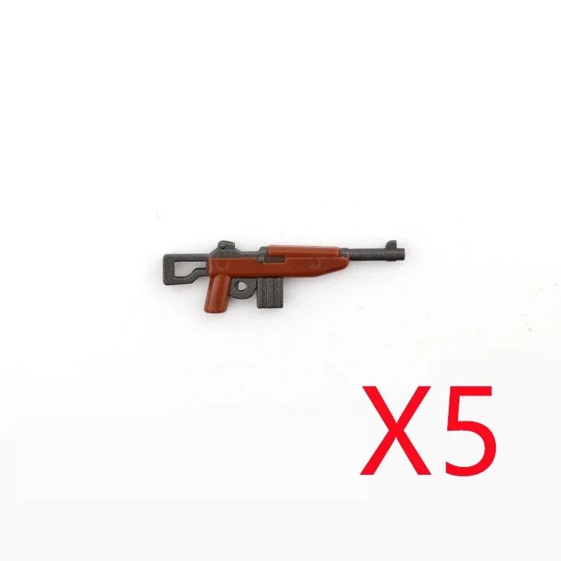 5 CM WWII Military Building Blocks American German Soviet Soldier Figures Weapons Accessories Guns Pistol Sniper Belt Mini Bricks MOC