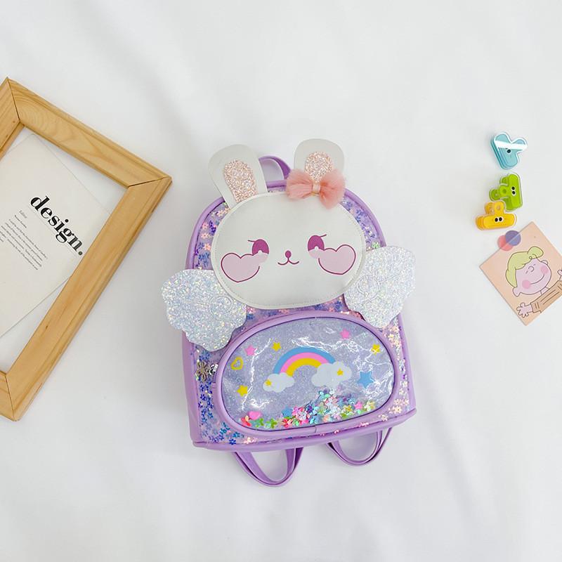 Adorable Korean Style Children Backpack With Cute Bunny Design For Boys And Girls