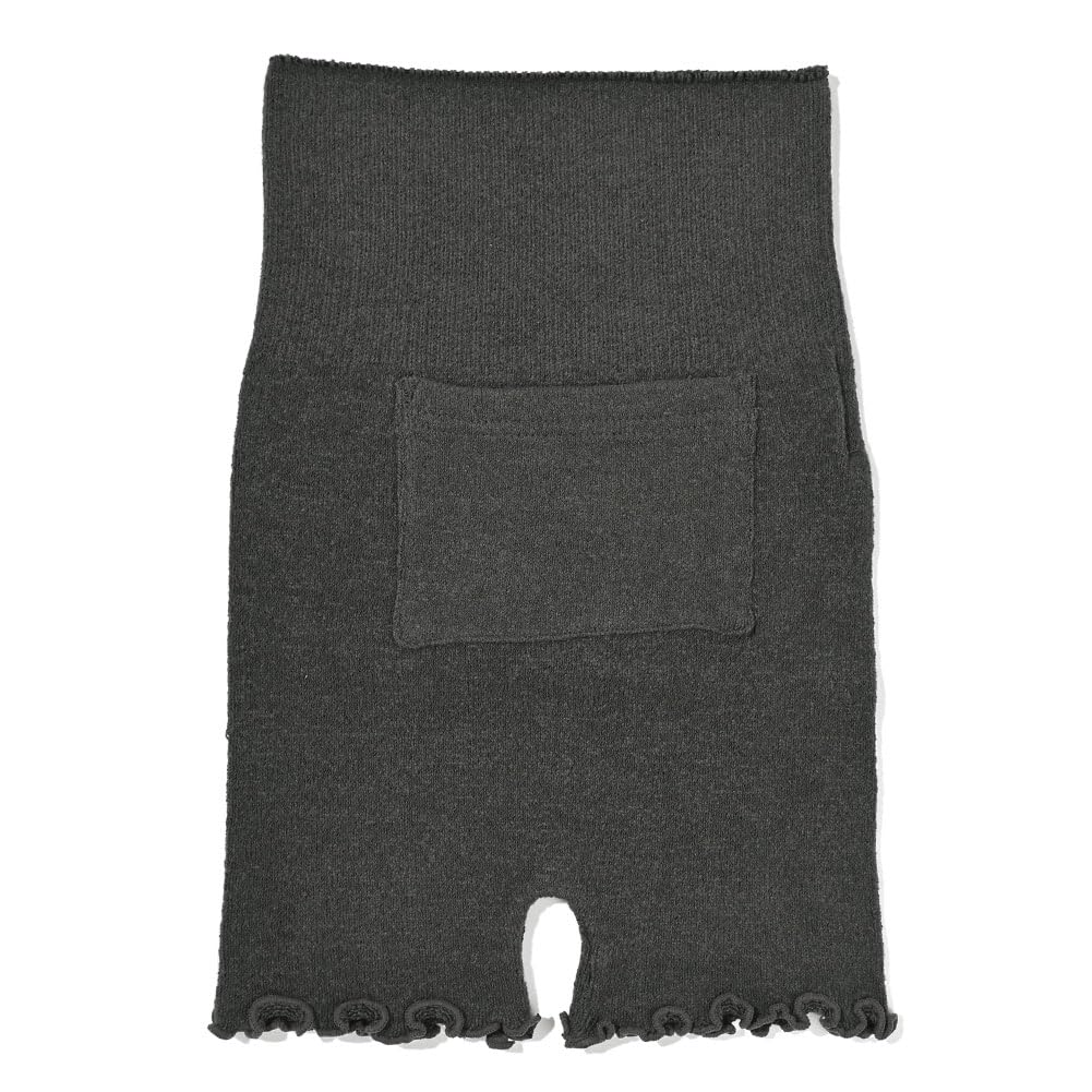 

Теплые брюки-грелка для живота для чувствительной кожи и беременных женщин серые с JOIN K (Угольные карманы)