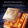 with RGB Lighting Mini Bluetooth Speaker 2-in-1 Portable Subwoofer  Travel Outdoor