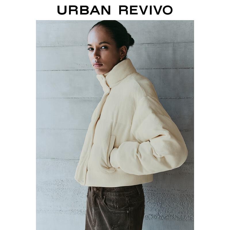 UR Women's Corduroy Stand Collar Padded Jacket
