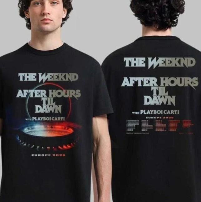 Футболка The Weeknd After Hours Til Dawn Tour 2026 Унисекс S