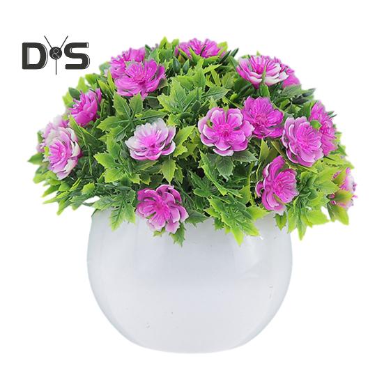 Fake Potted Plant Realistic Durable Artificial Bonsai Ornament for Home Office Patio Desktop Decoration