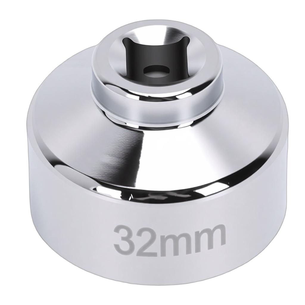 32mm Oil Filter Socket Wrench 3 8in Drive Chrome Vanadium Steel Hex 6 Point Oil Filter Removal Tool