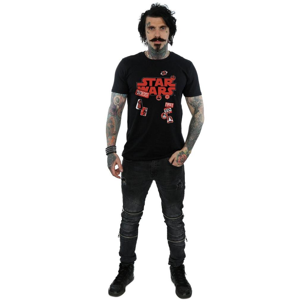 STAR WARS T-shirt pour homme Les Derniers Jedi Badges