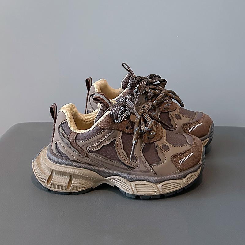 Children's Sports Shoes 2025 Autumn and Winter New Boys' Running Shoes Fashion Girls' Dad Shoes Velvet Two Cotton Casual Shoes