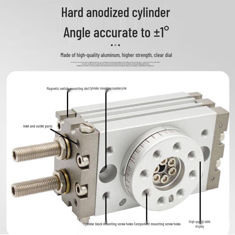 Xinyian MSQB Series Adjustable Rotary Cylinder CN Plug (adapter Included)