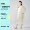 Reusable Full-Length Women's Raincoat for Outdoor Use