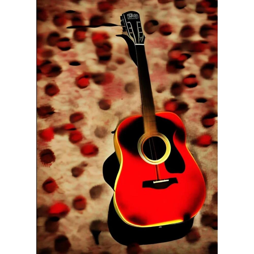 Abstrakte Vintage Musikposter Öl Jazz Saxophon Violine Gitarre Klavier Poster Leinwanddruck Wandkunst Poster Wohnzimmerdekor