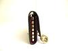 Authentic GUCCI GG Coating Canvas Wine Red Leather 6 Pics Key Chain #a902  Refurbished