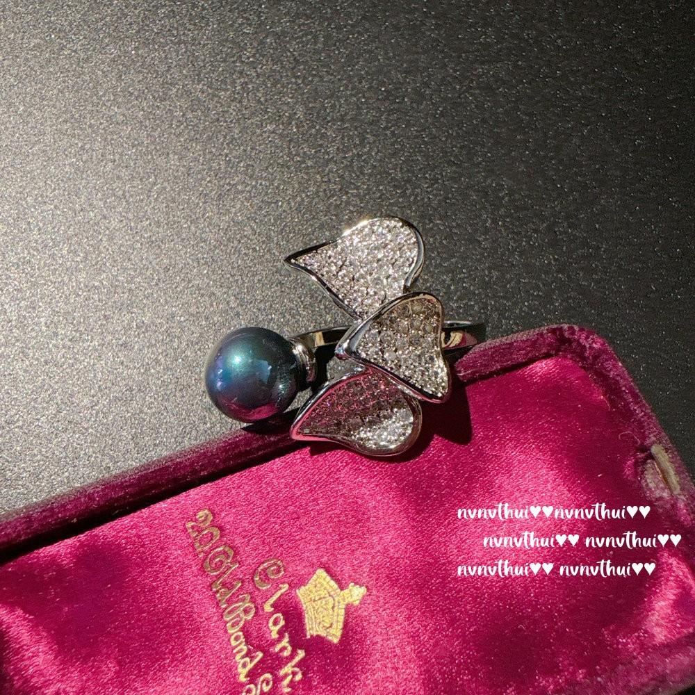 Mermaid Tears, Peacock Purple Pearl Love Gem Necklace, Tahiti, Grape Purple Bead Water Drop Zircon Earrings