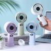 Compact Digital Display Handheld Fan - Portable & Desktop Use, Ideal for Outdoor Activities and Students, Customizable Logo Available