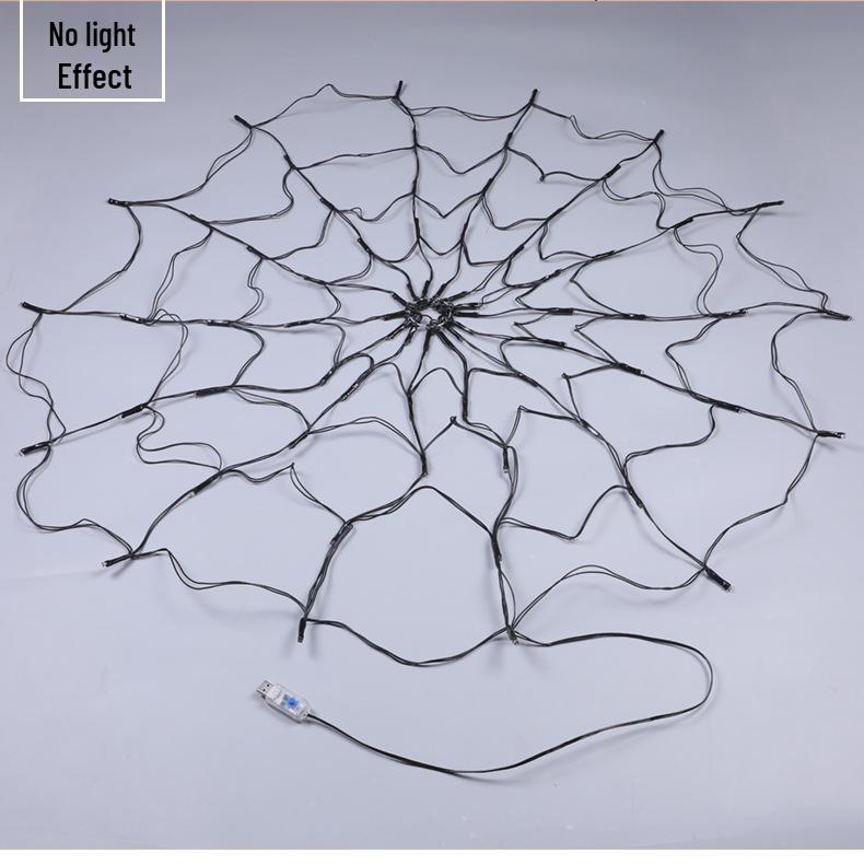 LED Spider Web String Lights - Halloween Room Decor