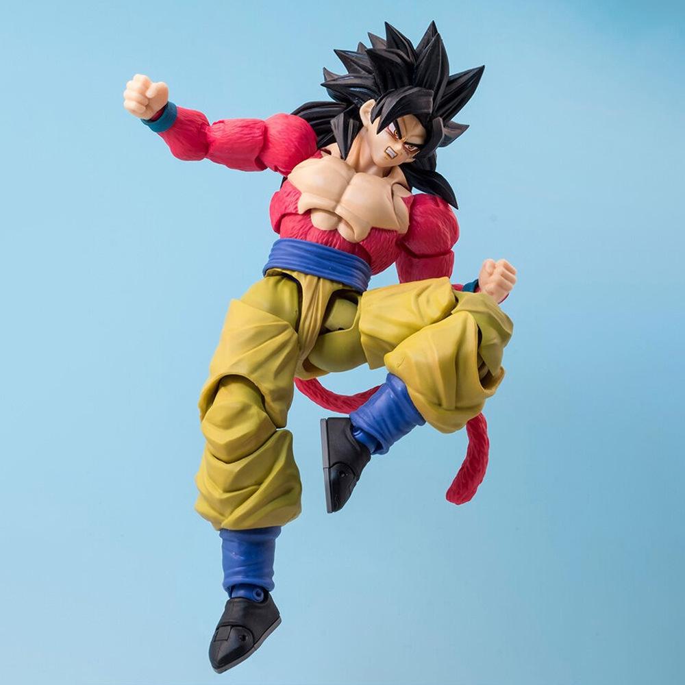 SHF Dragon Ball GT Super Saiyan 4 Son Goku  Articulated PVC Action Figure Collectible Toys 16cm