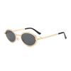 2PACK New Retro Oval Sunglasses for Ladies Fashion Small Metal Frame Sunglasses Women Classic Brand Shades Trends Summer Unique