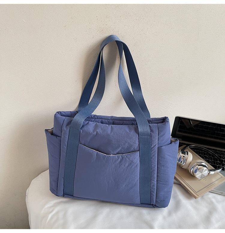 

Stylish new portable casual simple commuter bag cotton tote bag large capacity shoulder portable canvas bag