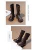 2025 Girls' High-Top Long Boots: Stylish Autumn/Winter Princess Boots with Plus Velvet Cotton