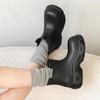 Rain Shoes Women's Waterproof, Non-slip Mid-welly Boots Thick Soles Increase Wear and Deodorant Water Shoes