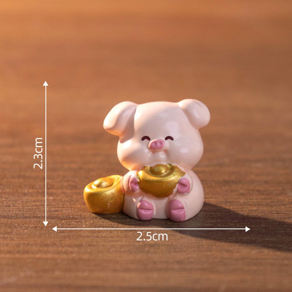 Creative Yuanbao makes a fortune with twelve zodiac figurines, cute toys, DIY decorations, accessories, and mini ornaments