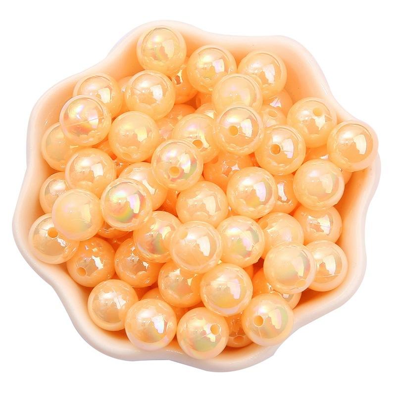 6/8/10mmABS Imitation Pearl AB Color Round Beads DIY Handmade Beaded Loose Bead Material Hair Accessories