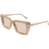 Ferragamo Pink Rectangular Ladies Sunglasses Sf2089s 026 52
