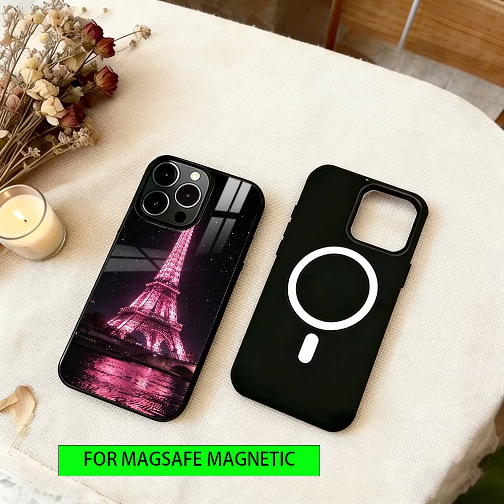 La Tour Eiffel Phone Case For iPhone17,16,15,14,13,12,11 Plus,Pro Magnetic with Magsafe Wireless Charging