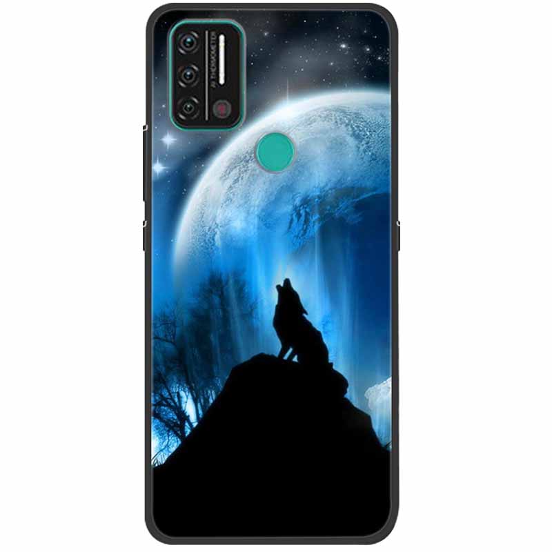 Weiche bedruckte Hülle für Umidigi A9 Pro Hülle Silikon Schutzhülle Schwarze Hüllen für Umidigi A7 Pro Niedliche Katze A9Pro A 9 A7Pro