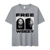 Rapper Lil Wayne FREE WEEZY Graphic T Shirt Men's Hip Hop Vintage Gothic Tees Cotton Oversized Y2K Top
