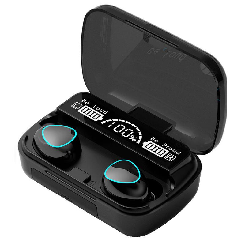 

TWS Bluetooth 5.1 Наушники Беспроводные наушники с шумоподавлением Стерео светодиодный дисплей Спортивная гарнитура с микрофоном