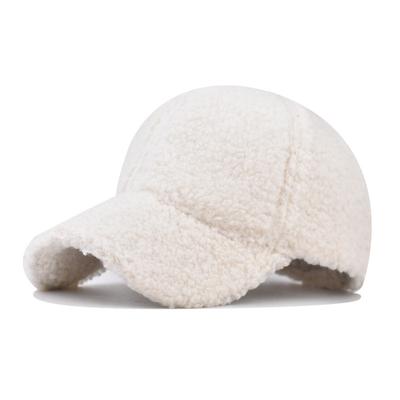 Unisex Trendige Lammfell Baseballkappe Schirmmütze - Warmer Sonnenschutz mit Herbst- und Wintermuster, Ideales Geschenk für Outdoor-Enthusiasten und Fas