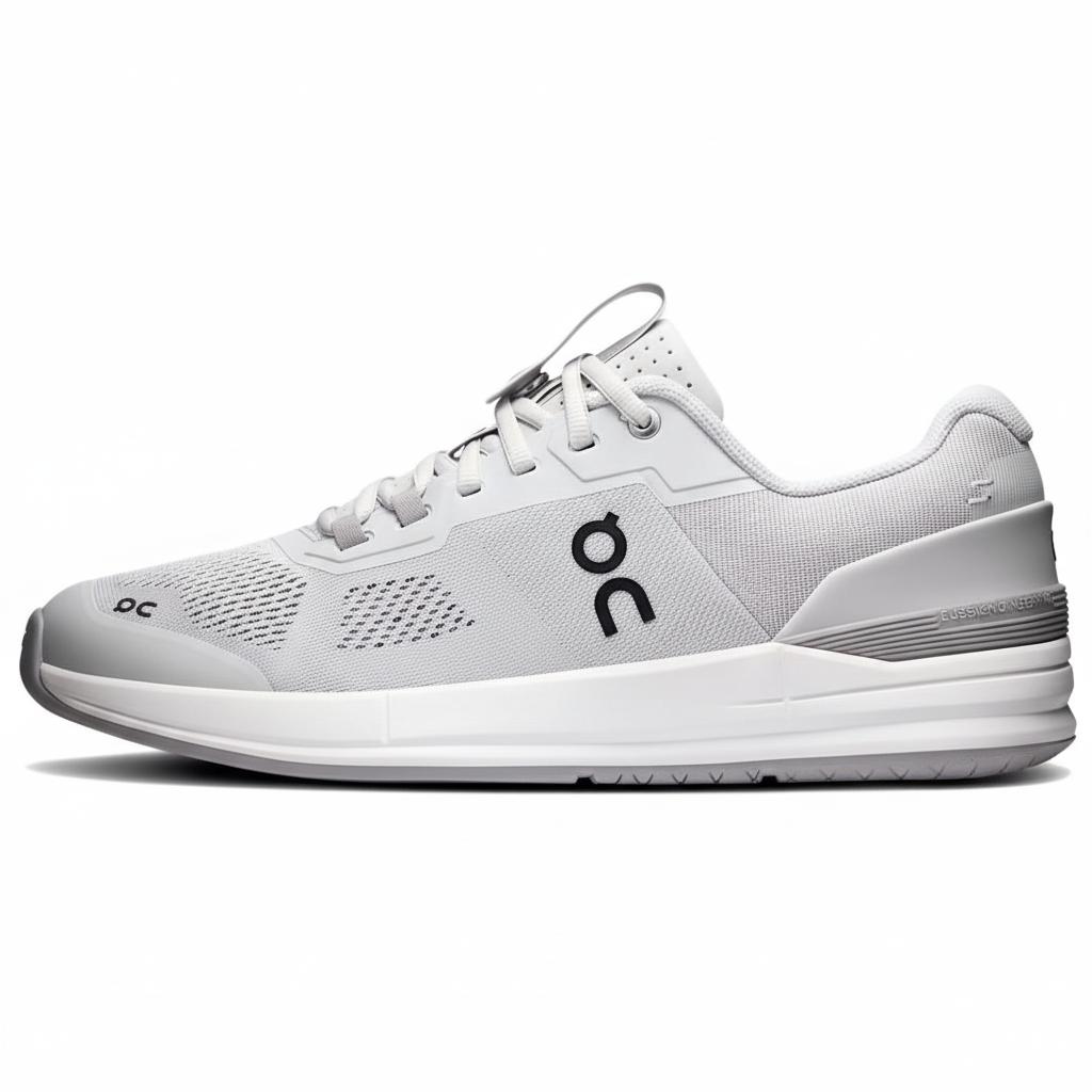 

On The Roger Pro Mesh Rebound Breathable Support Low top Tennis Shoes Men s Light Gray 3MD10374760 42.5