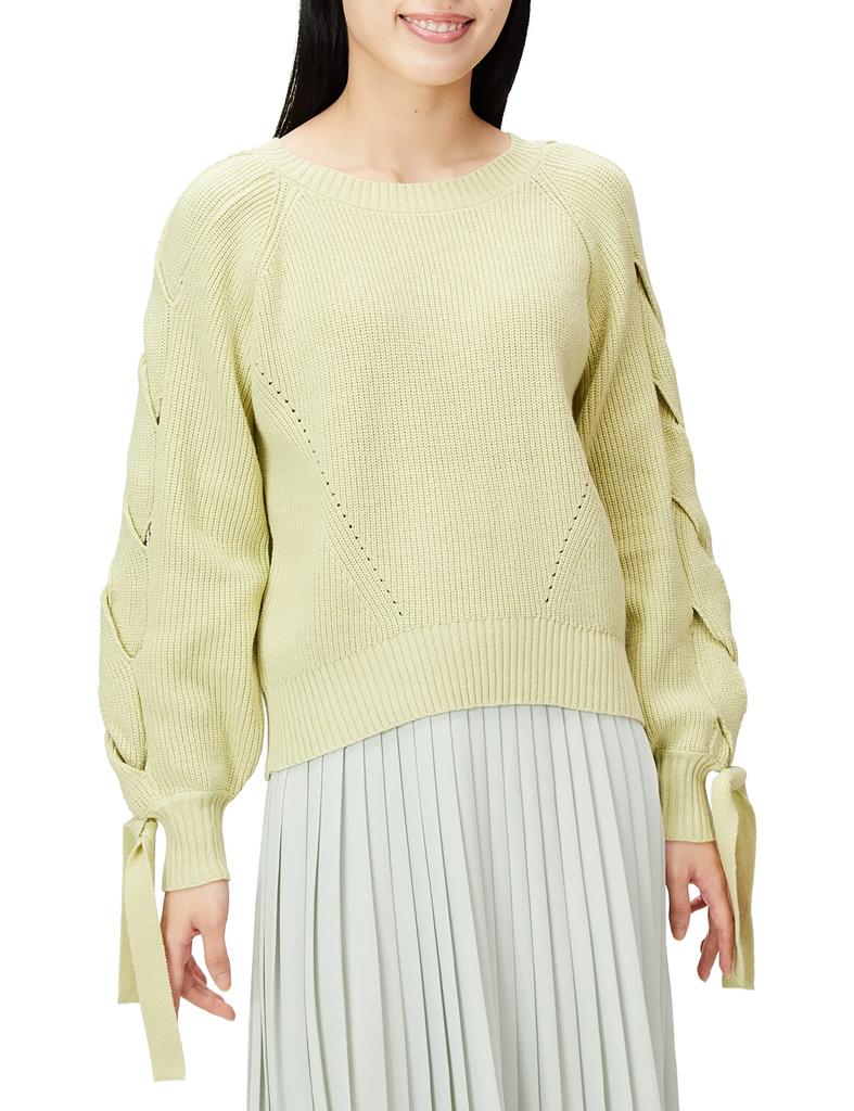 Jill by Jill Stuart Hadamise Cable Knit Sweater, Women's, Green, FR