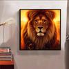 New Arrival 5D DIY Full Circle Diamond Painting "Lion" Embroidery Cross Stitch Home Decor Gift