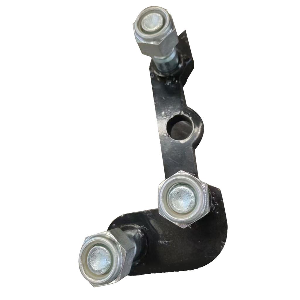 Excavator L Shaped Bracket Replacement for Excavator 3 Hole Hydraulic Thumb Clip Bracket with 3 Pull Pins