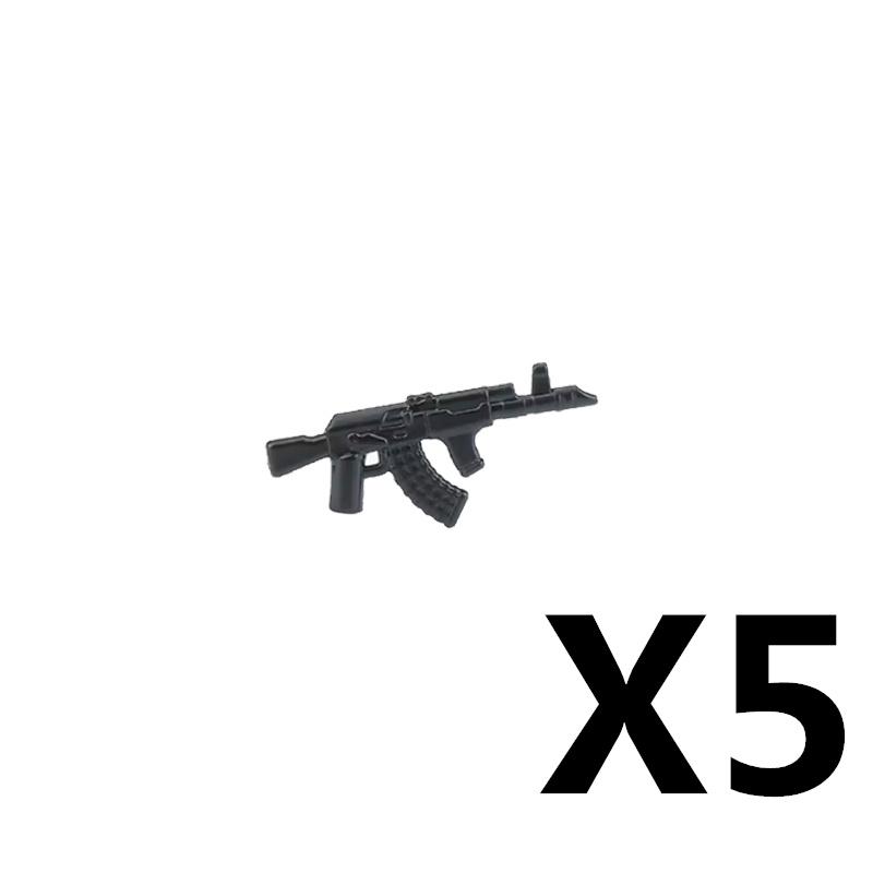 Military Soldiers Figures Weapons Building Blocks Accessories Two-color Guns Assault Sniper Rifles AK74 Rocket Launcher Toy Gift