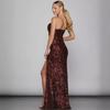 2024 Women's Sweet Style Sequin Slit Dress with Spaghetti Straps (2 Colors)