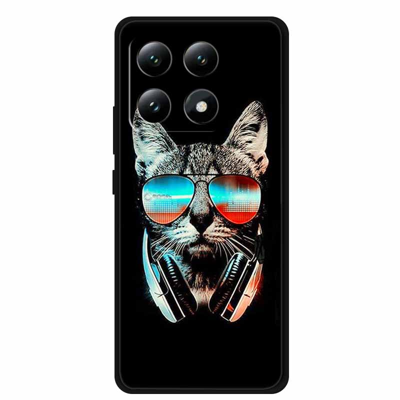 For Xiaomi 15T 5G Case Cool Animals Soft Silicone Phone Case for Xiaomi 15T Pro 5G Cover Ultra-Thin Dustproof Protective Funda