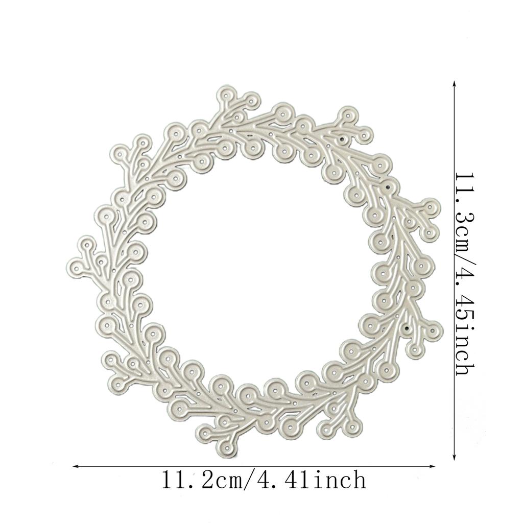 Dot Wreath Metal Cutting Dies DIY Craft Carbon Steel Embossing Template Stencil Scrapbooking for Card Die Cuts Mold