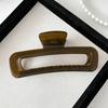 Elegant Solid Translucent Rectangle Hair Claw For Women Girls Sweet Hair Clip Simple Claw Clip Hairpin Hair Accessories