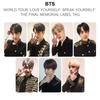 BTS WELTTOURNEE ‘LOVE YOURSELF: SPEAK YOURSELF’ DAS FINALE GEDENK-ETIKETTEN-TAG Offizielle Fotokarte
