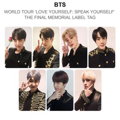 BTS סיבוב הופעות עולמי 'אהוב את עצמך: דבר את עצמך' תג תווית זיכרון אחרונה קארד צילום רשמי