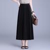 Plisowana spódnica A-line długa z gumką w pasie - Wszechstronny koreański styl - Wiosna-Lato 2026
