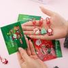 5Pcs Christmas Surprise Blind Bag Keychain Cartoon Santa Claus Snowman Tree Pendant Keyring Bag Hanging Decoration Festive Gift