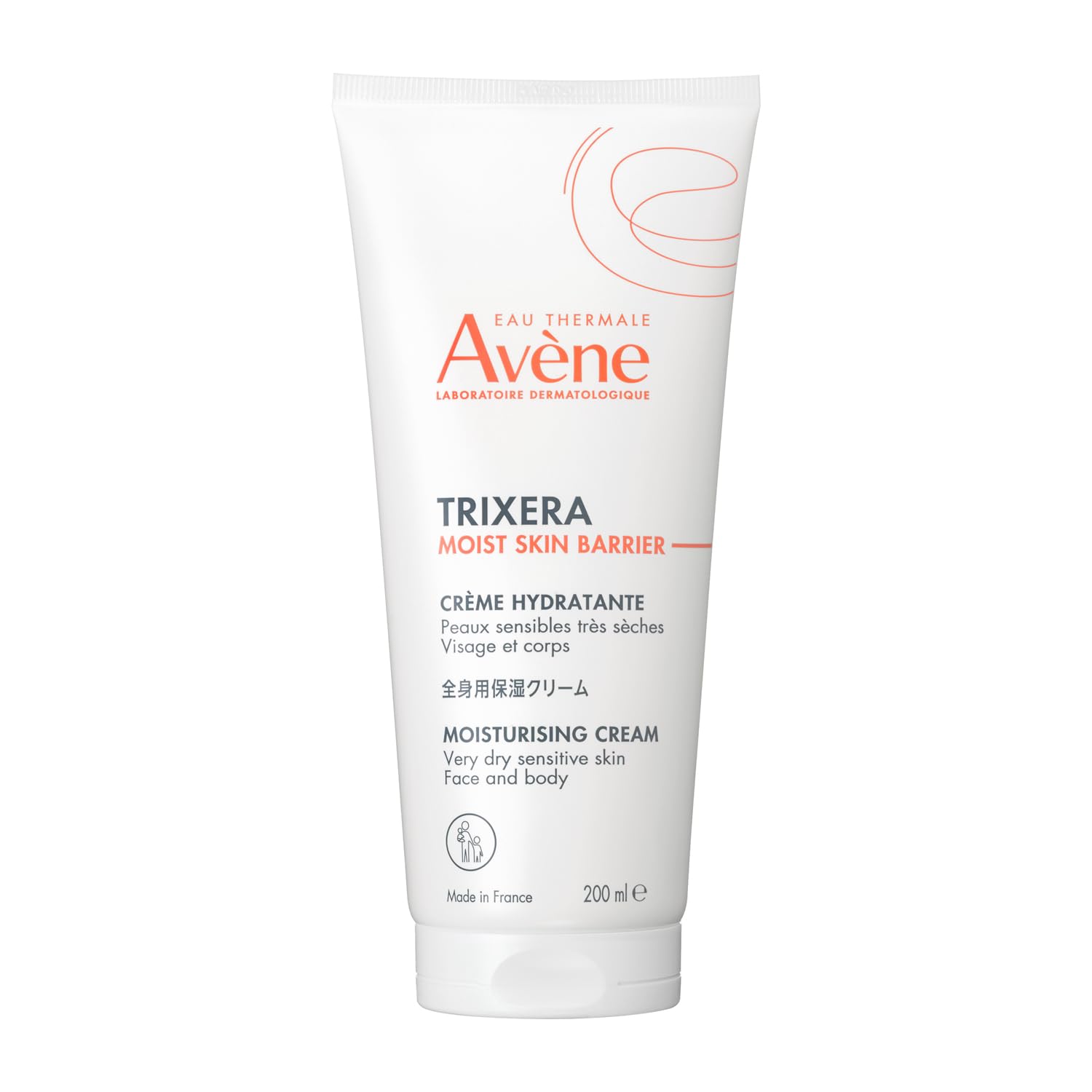 Avene Trixera Moist Skin Barrier Cream 200mL Body Cream Treatment Prevents Skin Irritation Moisturizing for Delicate Face Body Sensitive Skin Derma