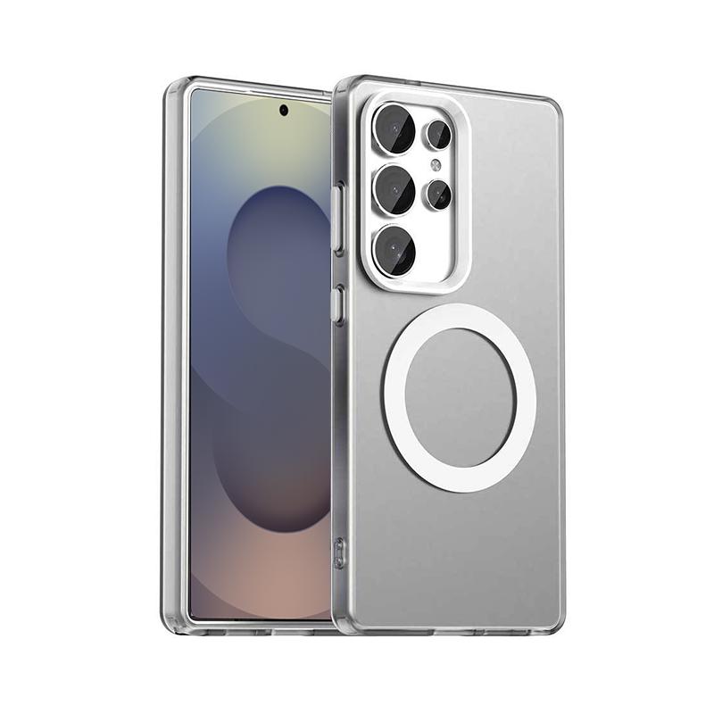 For Samsung Galaxy S25 S24 Ultra Translucent For Magsafe Phone Cases For Samsung S23 Ultra S24 FE S25 Plus Magnetic Matte Cover