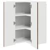Porto Corner Wall Cabinet Brown Oak Effect 57 x 57 x 80 cm