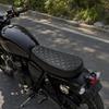 Quilted Motorcycle Seat Cushion, Complete Replacement with Stitched Edge for X160 X260 Daily Commuting, Recreation, and Custom Bike Builds