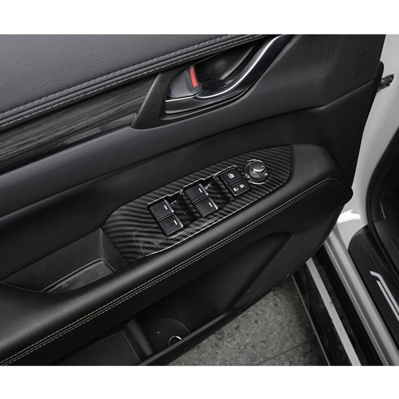 For Mazda CX-8 CX8 2016 2017 2018    Sticker Ornament Window Glass Panel Armrest Lift Switch Button Trim Frame Parts