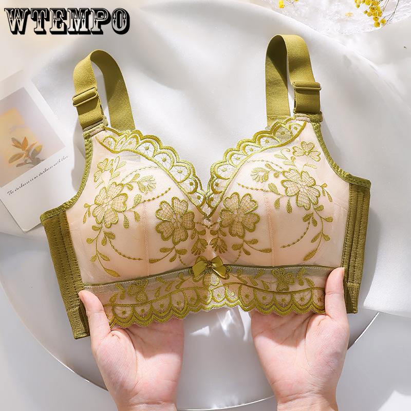 

Збираючий бюстгальтер Жіночий бюстгальтер проти провисання Регульований бюстгальтер Без кісточок 40/90B дубильна кора